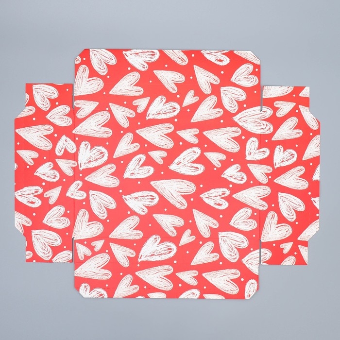 Коробка подарочная складная, упаковка, «Сердца», 30 х 20 х 9 см Коробка подарочная складная, упаковка, «Сердца», 30 х 20 х 9 см