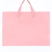 Пакет с петлевой ручкой розовый 35 х 25 х 8 см 80 мкм