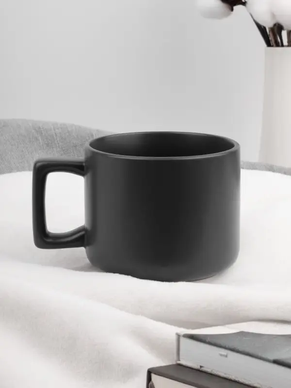 Чашка Jumbo в коробке матовая, темно-серая