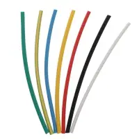 Термоусаживаемая трубка 2/1 набор (7 цветов по 3 шт, 10 см), 21 шт