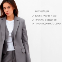 Пиджак женский MIST: Classic Collection р. 42, цвет серый