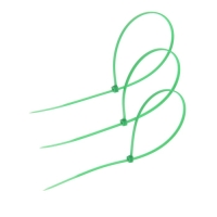 Хомут нейлоновый для стяжки, ТУНДРА, 3.6&times;300 мм, зеленый, 100 шт.