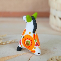 Дымковская игрушка &laquo;Свистулька Лошадка&raquo; 8&times;9&times;4 см, микс