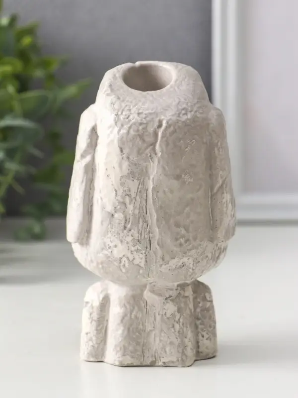 Подсвечник для тонкой свечи &laquo;Истукан&raquo;, 12.5&times;7&times;8 см, под камень