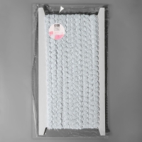 Тесьма декоративная «Волна», 9 мм, 10 ± 1 м, цвет белый №1 Тесьма декоративная «Волна», 9 мм, 10 ± 1 м, цвет белый №1