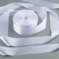 Лента атласная, 50 мм, 100&plusmn;5 м, белый