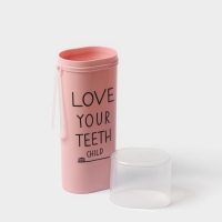 Футляр для зубной пасты и щётки, 6,3&times;4,5&times;19,8 см , цвет МИКС