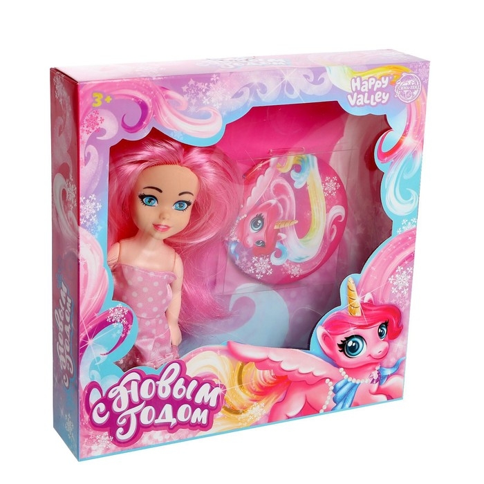 Новогодняя кукла с зеркальцем &laquo;С Новым годом&raquo;