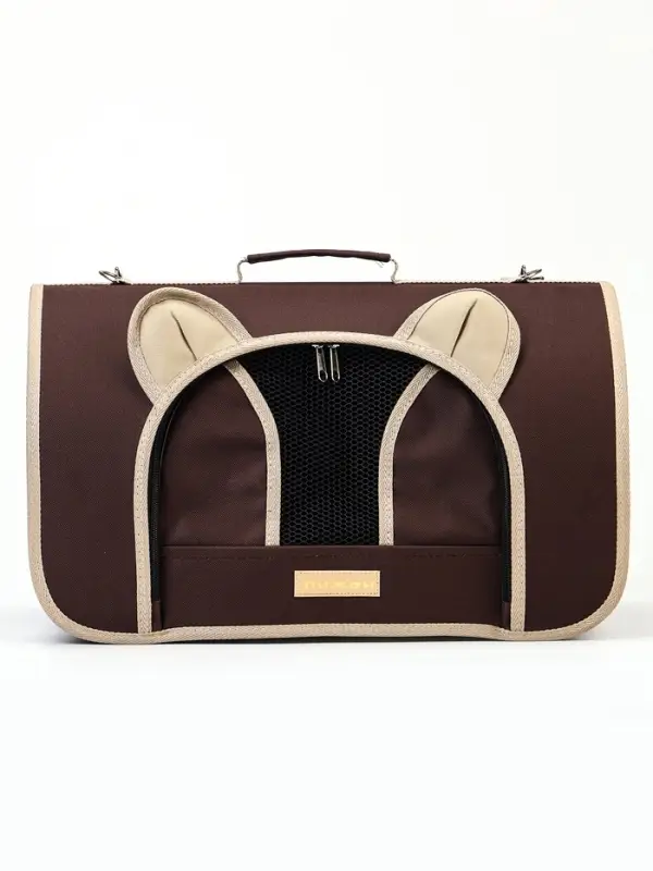Сумка - переноска для животных &laquo;Мишка&raquo;, 46&times;28&times;29 см, коричневая