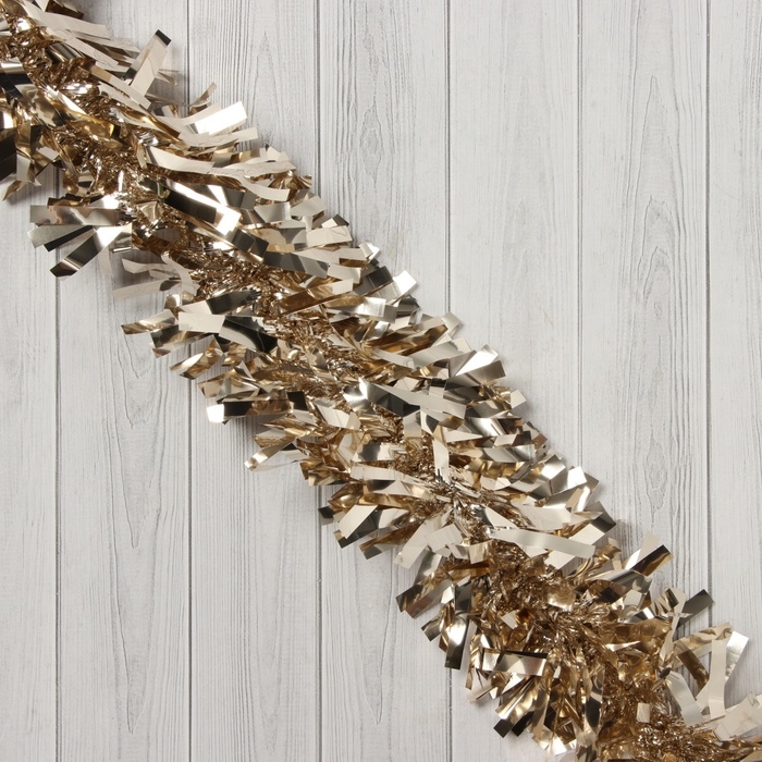 Мишура новогодняя &laquo;Зимнее волшебство. Грация&raquo;, d-9 см, 200 см, кремовый