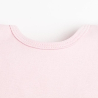 Боди Крошка Я "Чёрный бант", розовый, р.22, рост 62-68