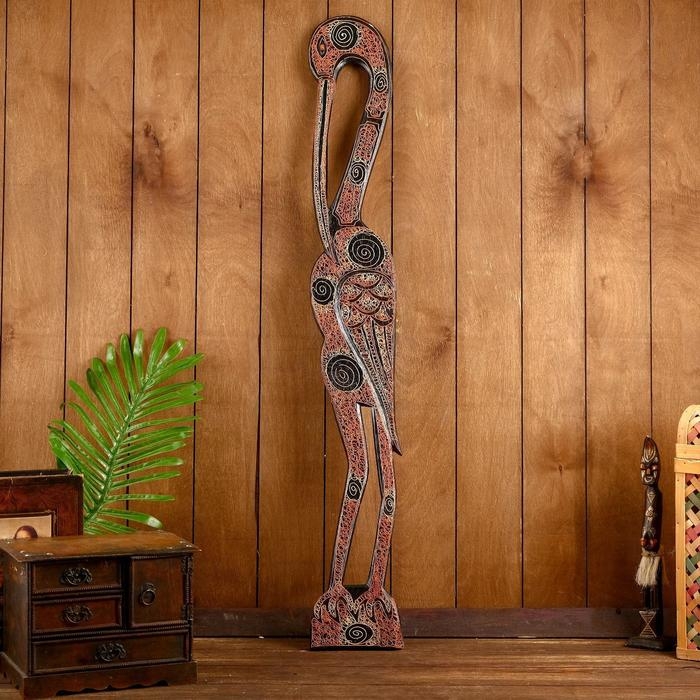 Панно настенное дерево "Аист"МИКС  95х13х1 см