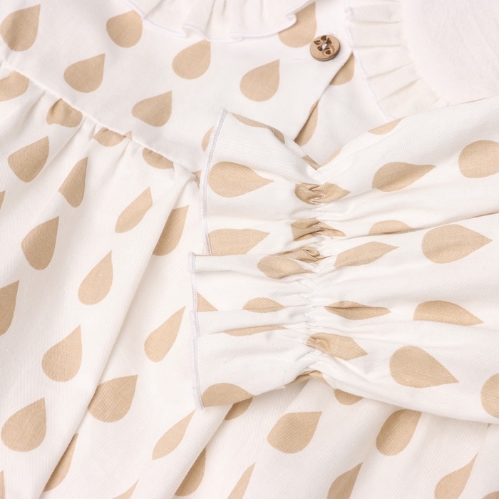 Платье детское с воротником KAFTAN Платье детское с воротником KAFTAN "Капелька", р.30 (98-104 см)