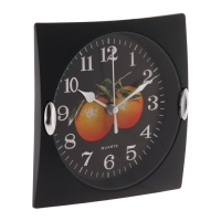 Часы настенные для кухни "Фрукты", для дома и дачи, 15 х 15 см, d-13 см