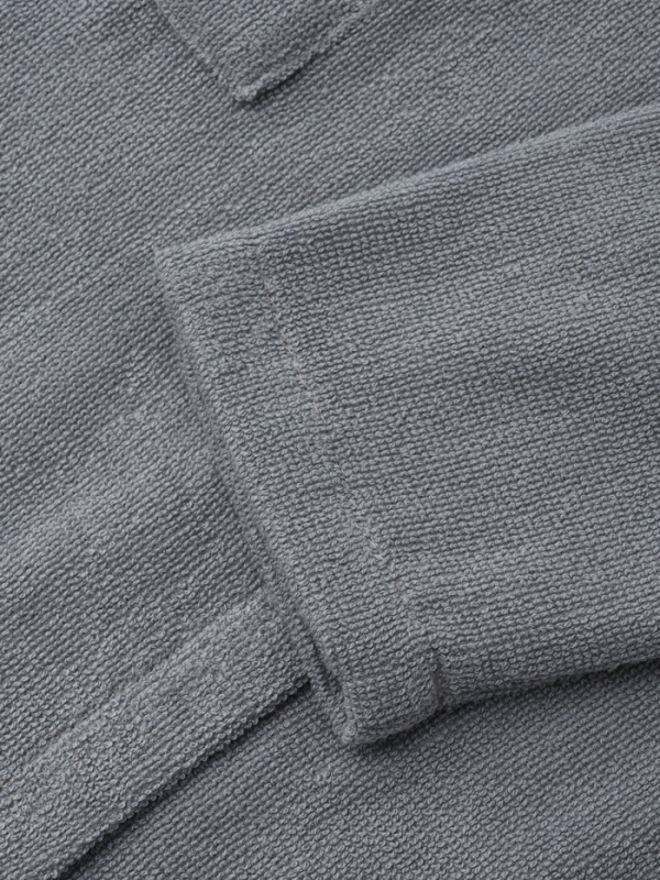 Халат детский Экономь и Я, цв. серый, р-р 34, 100% хл, 340 г/м2