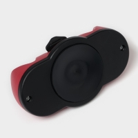 Точилка для ножей Доляна &laquo;Профи&raquo;, 13&times;7&times;4,5 см, с полировкой, на присоске, цвет красный