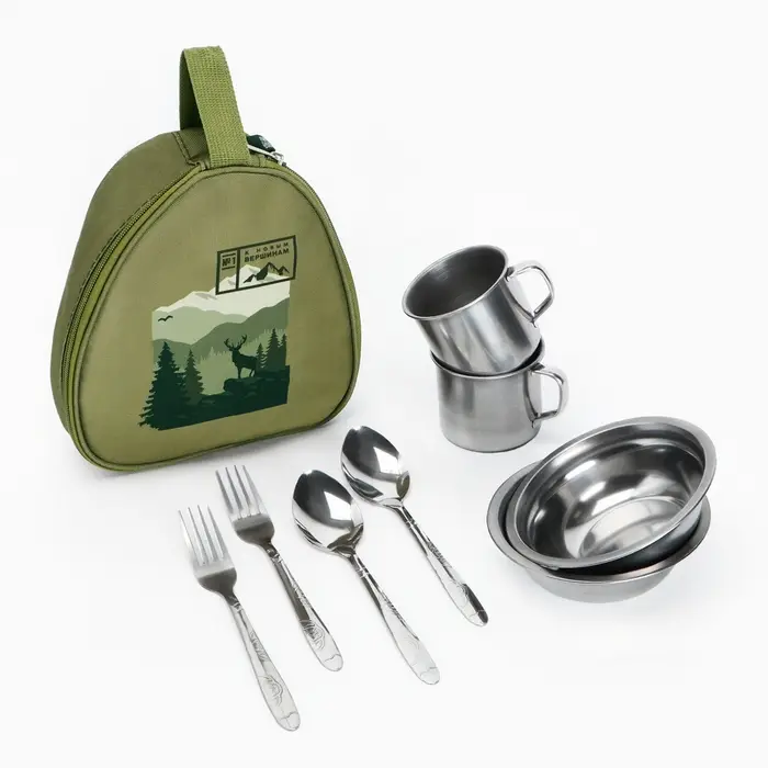 Набор посуды для пикника &laquo;К новым вершинам&raquo;, 8 предметов