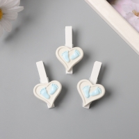 Декор для творчества дерево "Прищепка. Сердце с ножками" голубой набор 3 шт 1,7х3х5 см Декор для творчества дерево "Прищепка. Сердце с ножками" голубой набор 3 шт 1,7х3х5 см