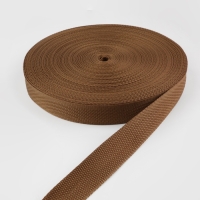 Стропа ременная, 30 мм, 50 &plusmn; 1 м, плотность 9,5 гр/м, цвет коричневый №29-1