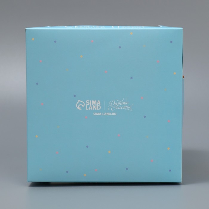 Коробка под маленький торт, кондитерская упаковка, &laquo;Пасха&raquo;, 15 х 15 х 18 см