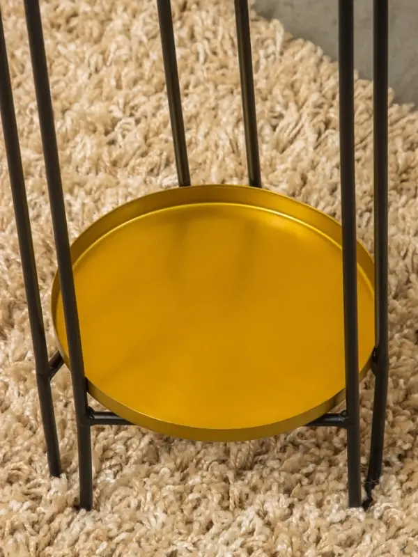 Кашпо на подставке "Хани" железо 18х18х89 см