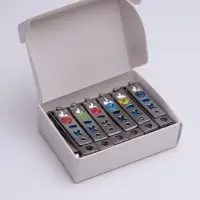 Кусачки книпсер маникюрные, с пилкой, 5.5 см, в коробке, МИКС