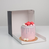 Коробка кондитерская, упаковка, Best Wishes 30 х 30 х 19 см