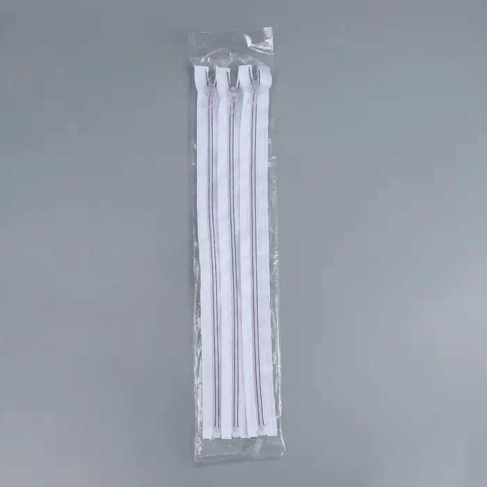 Молния &laquo;Спираль&raquo;, №5, разъёмная, замок автомат, 40 см, белая, сиреневая