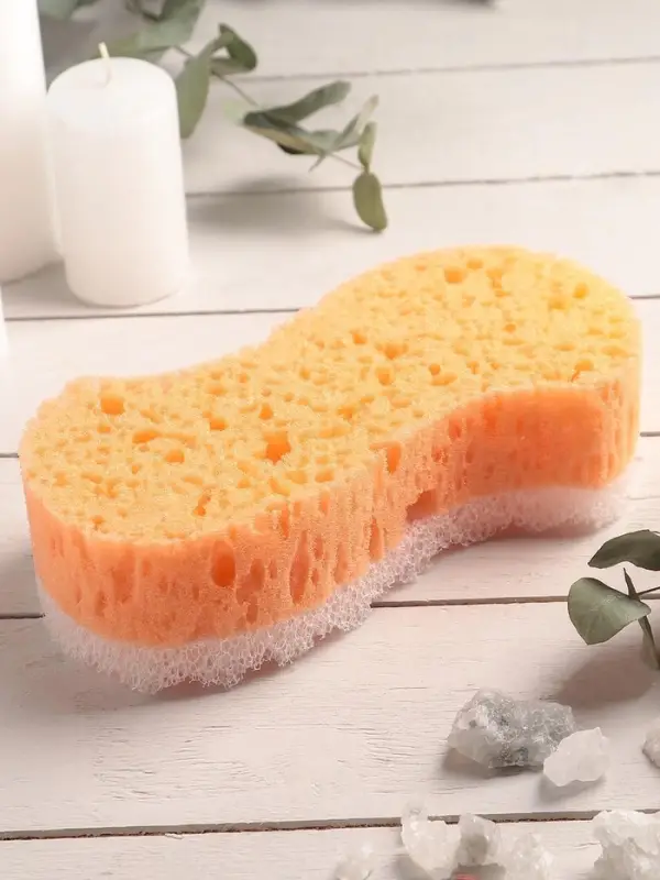 Губка для тела массажная &laquo;Наслаждение&raquo;, 18&times;9,5&times;5 см, цвет МИКС