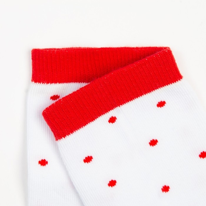 Носки женские &laquo;Новогодний олень&raquo;, цвет белый, размер 23-25