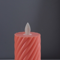 Ночник свеча "Свидание" LED 3xAG13 оранжевый 5х5х11см