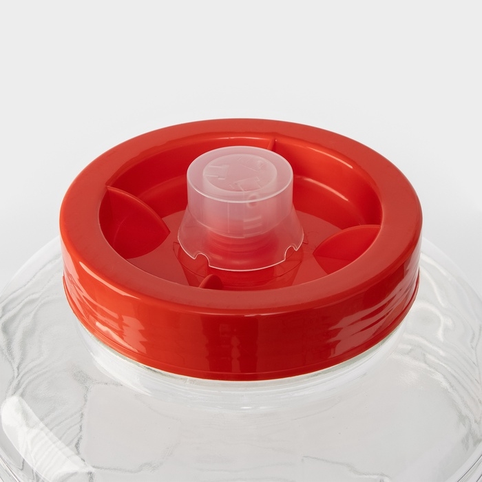 Банка стекляннаяс гидрозатвором, 15 л