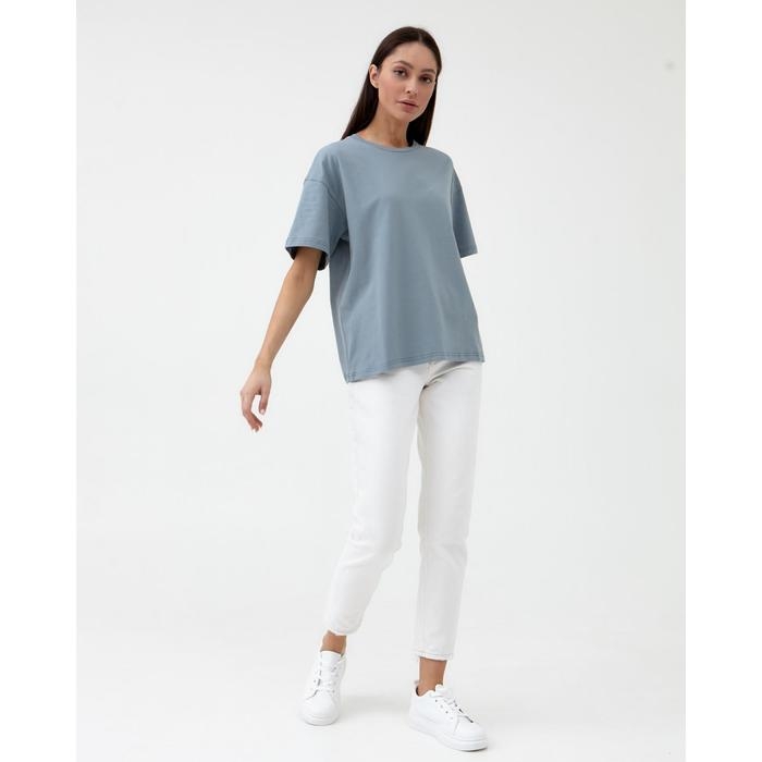 Футболка женская MIST basic, S-M, серо-голубой Футболка женская MIST basic, S-M, серо-голубой