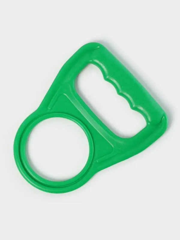 Ручка для переноса бутылей, 14&times;11.5&times;0.5 см, зелёная