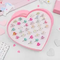 Кольцо детское &laquo;Орхидея&raquo;, цвет МИКС в серебре