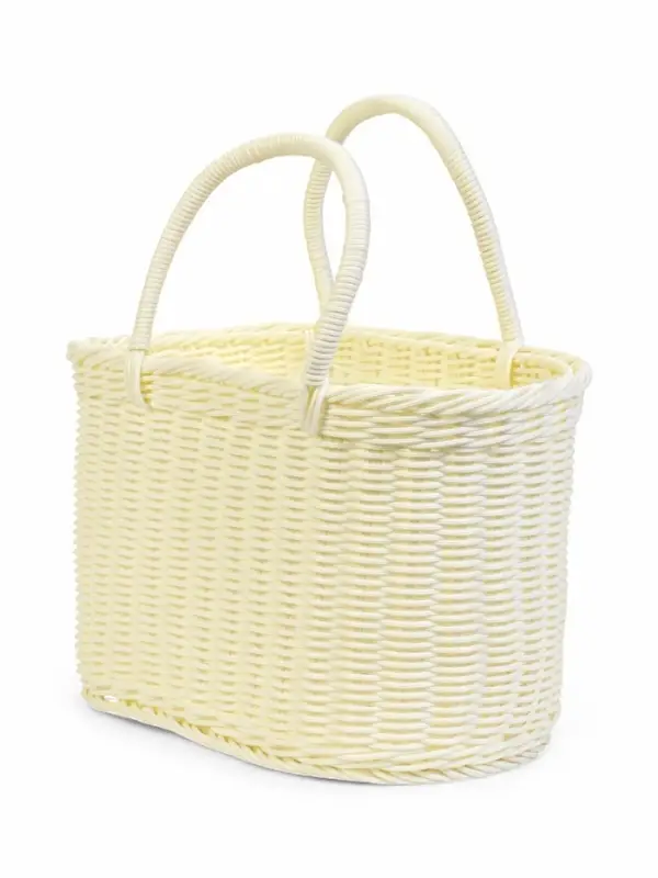 Корзина пластик 37 х 20,5 х 36 см, ручка17 см, белый