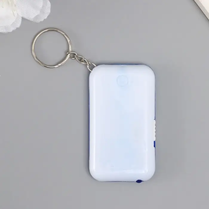 Фонарик брелок для ключей на кольце &laquo;Гномик с фонариком: Сказочного Нового года!&raquo;, 6.5&times;3.5&times;1 см