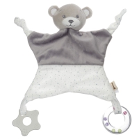 Комфортер - игрушка &laquo;Серый мишка&raquo;, погремушка, прорезыватель, цвет серый, Крошка Я