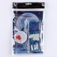 Алмазная мозаика с полным заполнением на холсте &laquo;Волк&raquo;, 15 х 21 см