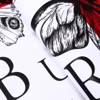 Пленка для цветов, &laquo;Бабочки&raquo;, красный, 57&times;57&plusmn;1 см