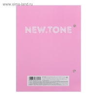 Папка на 2 кольцах А5, Hatber NEWtone, 35 мм, 1500 мкм, розовая, с рисунком