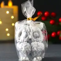 Свеча новогодняя "Филюшка" 50х65 мм, серый