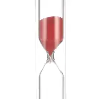 Часы песочные &laquo;Ламбо&raquo;, на 3 минуты, 9&times;2.5 см, красные