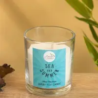 Свеча с кристаллом внутри Sea and Summer "After the rain" после дождя, 120 гр