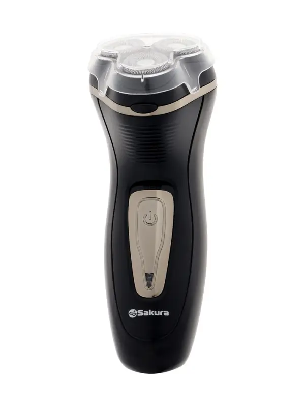 Электробритва Sakura SA-5417BK, роторная, 3 головик, триммер, чёрная