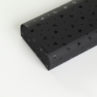 Футляр для очков на хлопушке, длина 15,5 см, цвет чёрный Футляр для очков на хлопушке, длина 15,5 см, цвет чёрный