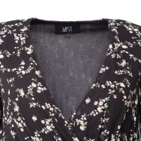 Платье женское с поясом MIST миди, размер 46, чёрный