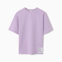 Футболка женская оверсайз MINAKU: One Most Brand цвет сиреневый, размер 42 Футболка женская оверсайз MINAKU: One Most Brand цвет сиреневый, размер 42