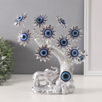 Сувенир от сглаза "Дерево с солнечными цветами, со слоном" 7х14х22,5 см Сувенир от сглаза "Дерево с солнечными цветами, со слоном" 7х14х22,5 см