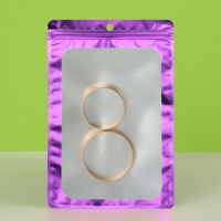 Пакет Зип-лок с окном, с еврослотом, фиолетовый, 16 х 22 см набор 20шт 10664545 Пакет Зип-лок с окном, с еврослотом, фиолетовый, 16 х 22 см набор 20шт 10664545